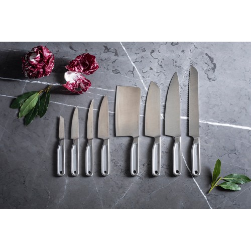 Нож поварской 20см цельнометаллический All Steel Fiskars