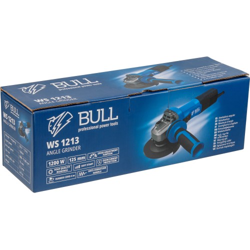 Одноручная углошлифмашина BULL WS 1213 125 мм