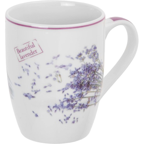 Кружка керамическая, 360 мл., LAVENDER-2, PERFECTO LINEA
