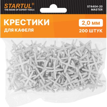 Крестики д/кафеля 2,0мм 200шт STARTUL MASTER (ST4404-20)