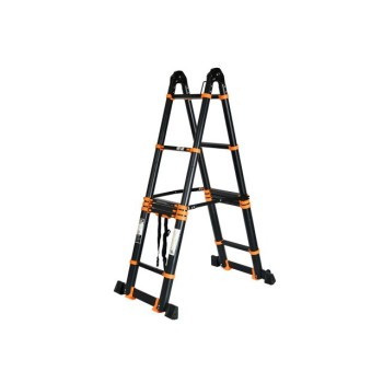 Лестница телескопическая 2-х секц. алюм. 330/660см, 2х8 ступ. 22,8кг BLACK LINE STARTUL (ST9932-066)