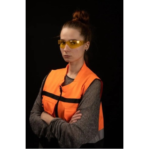 Очки открытые JETA SAFETY Eclipse янтарные