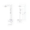 Душевая система (SUS 304) D35, серия BON AV Engineering