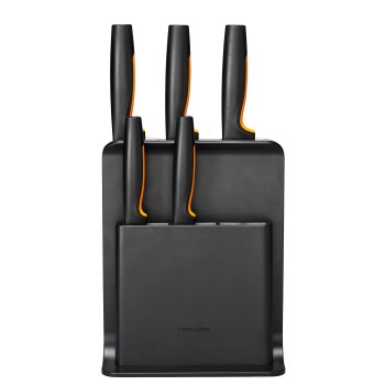 Набор ножей 5 шт пластиковый блок FF Fiskars