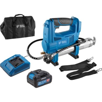 Аккум. шприц для смазки BULL CGG 6818 XLTpro SET 18 В, 690 атм., 255 г/мин, 1х4 А*ч, з/у 4 А