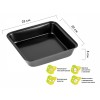 Форма для выпечки, прямоугольная, 23х22 см., антипригарное покрытие, STARCOOK, PERFECTO LINEA