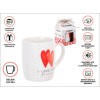 Кружка керамическая, в кор., 350 мл., LOVE HEARTS-1, PERFECTO LINEA