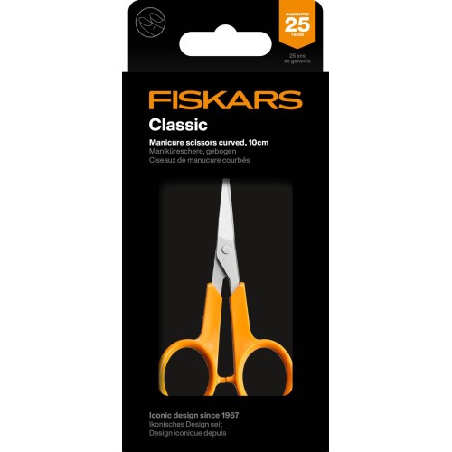 Ножницы маникюрные изогнутые 10см Classic Fiskars