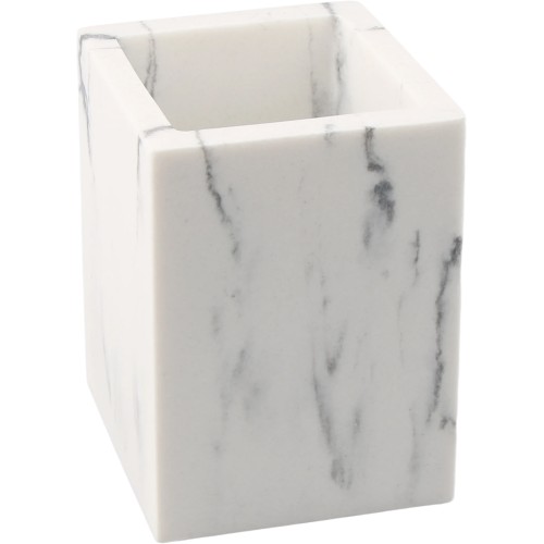 Набор аксессуаров для ванной комнаты, 4 предмета, MARBLE, белый, PERFECTO LINEA