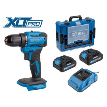 Аккум. дрель-шуруповерт BULL SR 1804 Xcase XLTpro БЕСЩЕТ., Импульс., 18 В, 45 Н*м, 2х2 А*ч, з/у 2 А