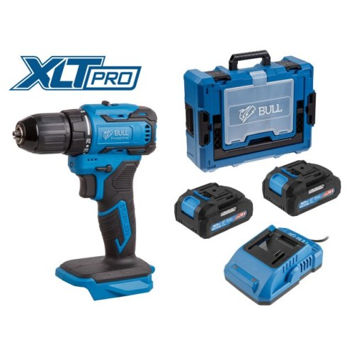 Аккум. дрель-шуруповерт BULL SR 1804, 45 Н*м, 2х2 А*ч, з/у 2 А