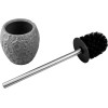 Ершик с подставкой MOON STONE, серый, PERFECTO LINEA