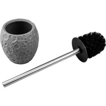 Ершик с подставкой MOON STONE, серый, PERFECTO LINEA