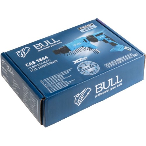 Аккум. ленточный шуруповерт BULL CAS 1844, 57 мм