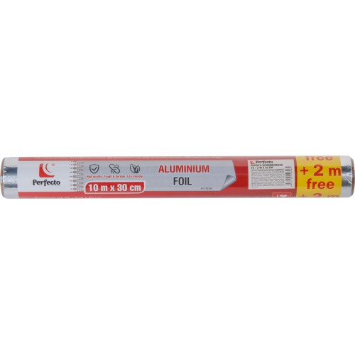 Фольга алюминиевая 10+2м х 30 см, PERFECTO LINEA