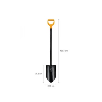 Лопата штыковая с удлиненным лезвием и удлин ручкой FISKARS