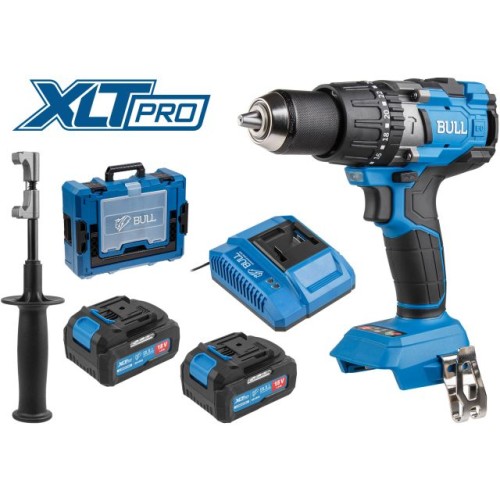 Аккум. дрель-шуруповерт BULL SR 1805, 2х4 А*ч, 120 Н*м, БЗП(мет.) 13 мм