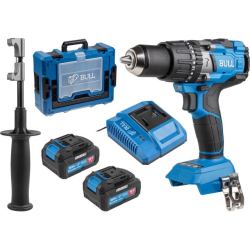 Аккум. дрель-шуруповерт BULL SR 1805, 2х4 А*ч, 120 Н*м, БЗП(мет.) 13 мм