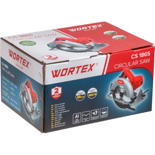 Циркулярная пила WORTEX CS 1865 1400 Вт