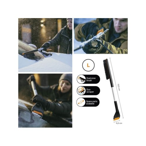 Щетка для снега 76см со скребком Plus FISKARS