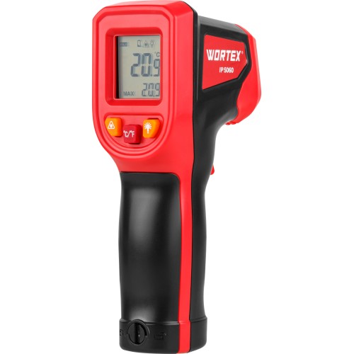Инфракрасный термометр (пирометр) WORTEX IP 5060 -50°C...+600°C,регулировка чувствительности 0,1-1,0
