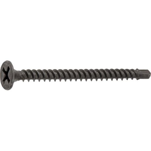 Саморез 3.5х41 мм для монтажа ГКЛ к металлу, фосфат, со сверлом (150 шт в пласт. конт.) STARFIX