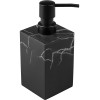 Набор аксессуаров для ванной комнаты, 4 предмета, MARBLE, черный, PERFECTO LINEA