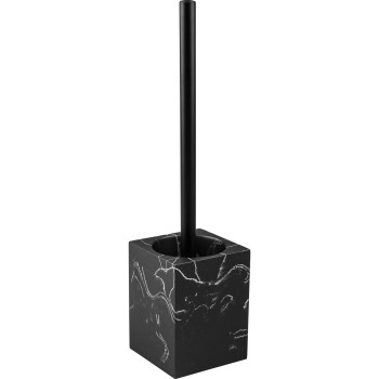 Набор аксессуаров для ванной комнаты, 4 предмета, MARBLE, черный, PERFECTO LINEA