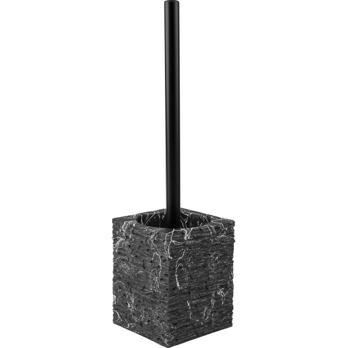 Ершик с подставкой STONEWAVE, черный, PERFECTO LINEA
