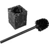 Ершик с подставкой STONEWAVE, черный, PERFECTO LINEA
