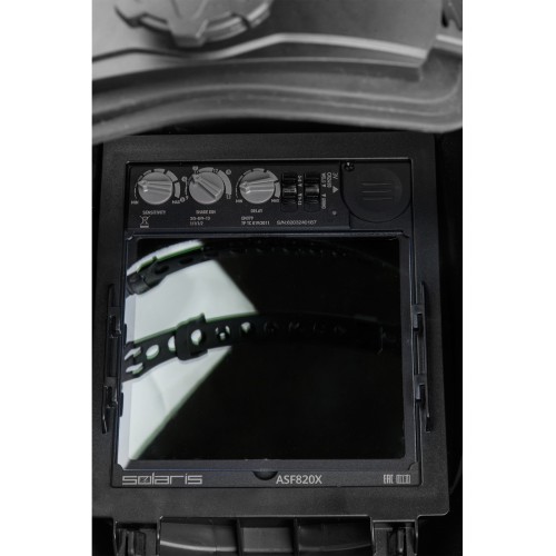 Щиток сварщика с самозатемняющимся светофильтром Solaris ASF820X (серый металлик)