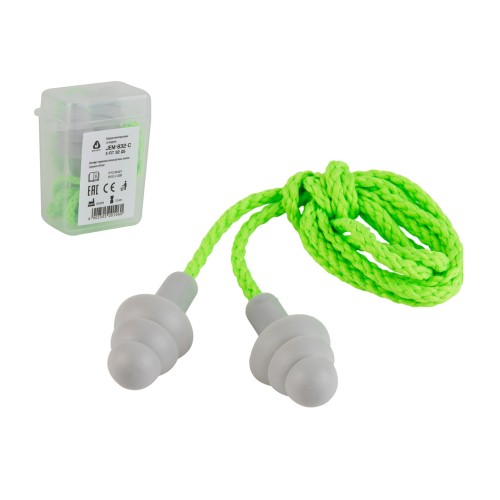 Беруши в контейнере со шнурком многоразовые X-Fit Jeta Safety