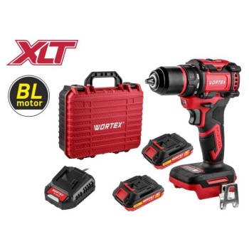 Аккум. дрель-шуруповерт WORTEX BD 2025-1 DLi ALL1 XLT БЕСЩЕТ, 18 В, 50 Н*м, 2х2 А*ч, БЗП 13 м