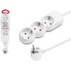 Удлинитель 1,5м (3 роз., 2,2кВт, с/з, ПВС 3х0,75) LEIDEN ELECTRIC