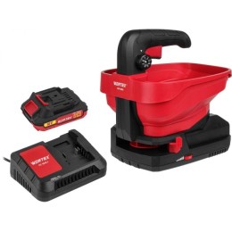 Аккум. разбрасыватель WORTEX CSP 1805 ALL1 XLT SET 18 В, 1 АКБ 2 А.ч. + з/у шир. 5м
