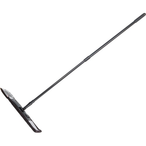 Швабра для пола с насадкой из микрофибры, черная, PERFECTO LINEA