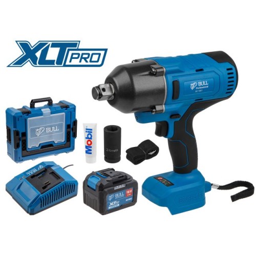 Аккум. ударный гайковерт BULL SC 1801 Xcase XLTpro БЕСЩЕТ., 18 В, 1000 Н*м, 3/4