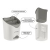 Подставка для столовых приборов, белая, PERFECTO LINEA