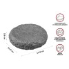 Мыльница MOON STONE, серая, PERFECTO LINEA