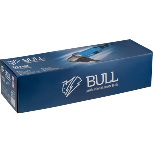 Двуручная углошлифмашина BULL WS 2303 2200 Вт, 230 мм, пылезащ., 4м кабель