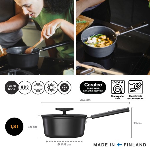 Соусник с крышкой 1,8л Hard Face FISKARS