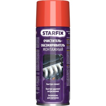 Очиститель-обезжириватель монтажный STARFIX (аэрозоль) 650 мл