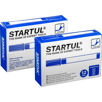Маркер промышл. перманентный фетровый синий STARTUL PROFI (ST4340-02)