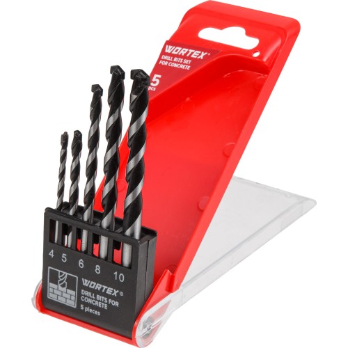 Набор сверл по бетону 5 шт. WORTEX