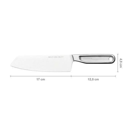 Нож сантоку  17см цельнометаллический All Steel Fiskars