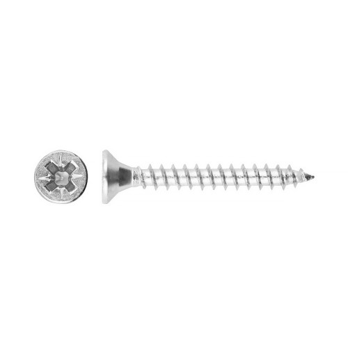 Шуруп универсальный 4.5х40 мм белый цинк (7000 шт в коробе) STARFIX