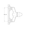 Смеситель для душа D40-A, серия 630 ECONOCE