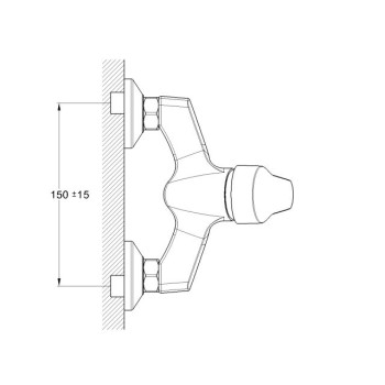 Смеситель для душа D40-A, серия 630 ECONOCE