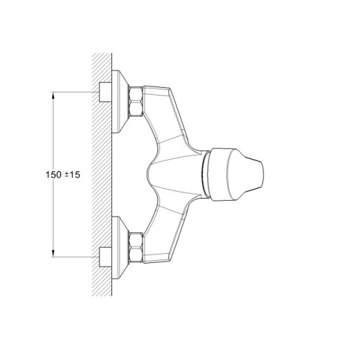 Смеситель для душа D40-A, серия 630 ECONOCE