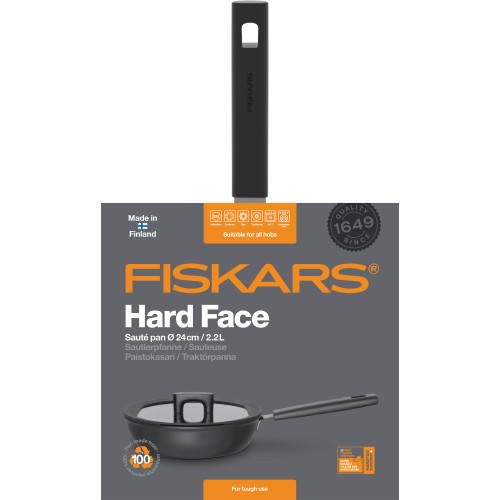 Сотейник с крышкой 24 см/2,2л Hard Face FISKARS